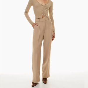Aritzia Effortless Pants - Gold Camel